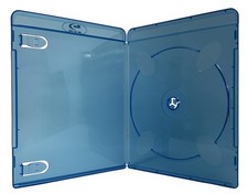 Premium Slim Blu-Ray Single Cases 7MM Lot, Clear Blue, Quantity Of 400