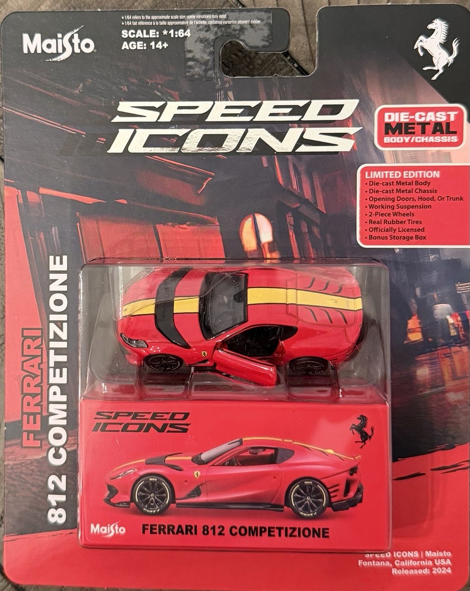 Maisto Speed Icons FERRARI 812 COMPETIZIONE Red | eBay