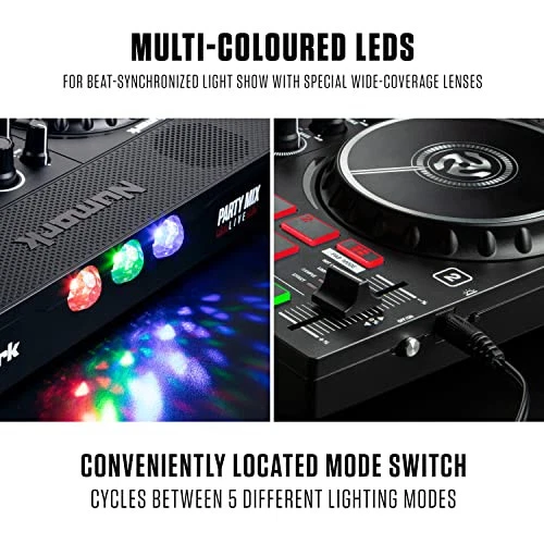 Party Mix Live - DJ Controller with Built in Speakers, Party Lights and - Image 4 of 4