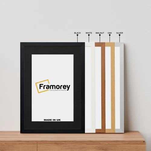 Black Picture Frame Oak White With Black Mount A1 A2 A3 A4 A5 Poster Photo Frame