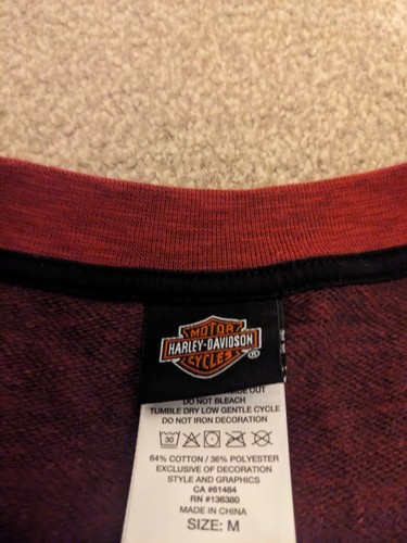Women's Harley Davidson Embroidery Logo Long Sleeve Long Sweater Size M - Picture 4 of 8