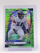 ADISA ISAAC 2024 PRIZM NEON GREEN PULSAR ROOKIE #302 RAVENS Q6928