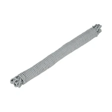 1 Pcs Gray Nylon Rope 1/4"x98ft Solid Braided Cord Polypropylene Rope