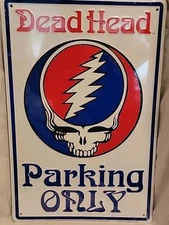 GRATEFUL DEAD  STEAL YOUR FACE PARKING ONLY PARKING SIGN