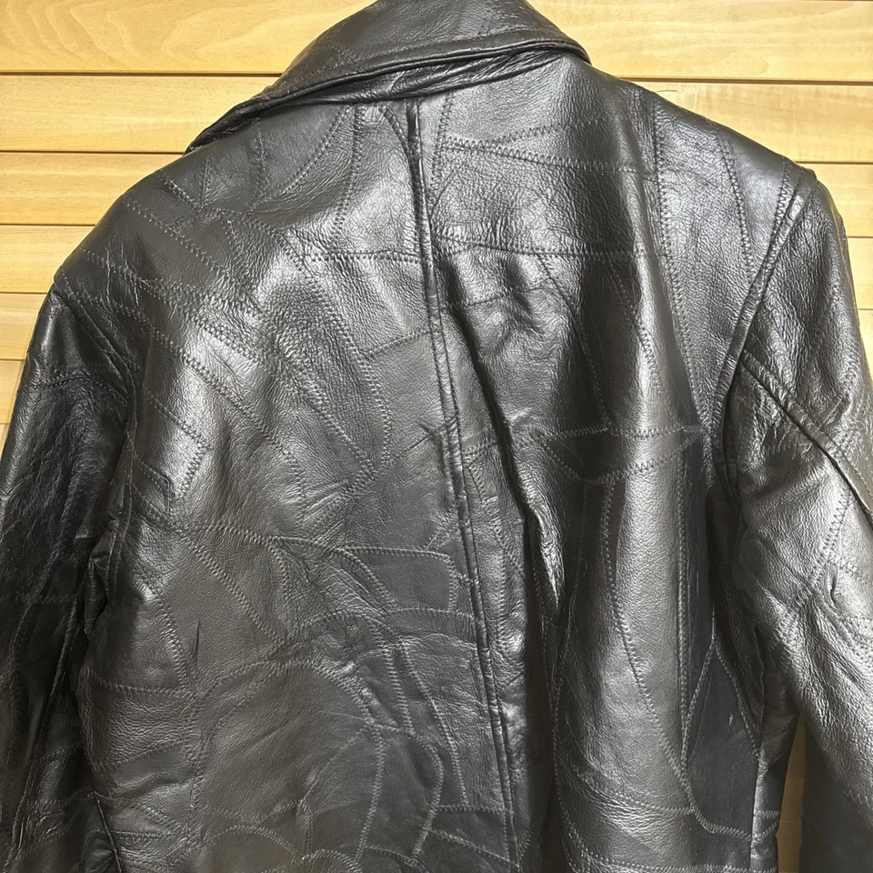 Cellini 100% Genuine Leather Jacket Size XL For Men. Stylin’ Jacket Cool Pattern - Image 4 of 4