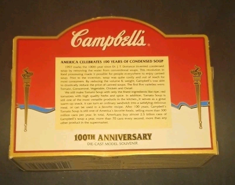 Caminhão de tomate Campbell's Soup Co. 100º aniversário fundido Campbell Soup Co. - Imagem 2 de 3