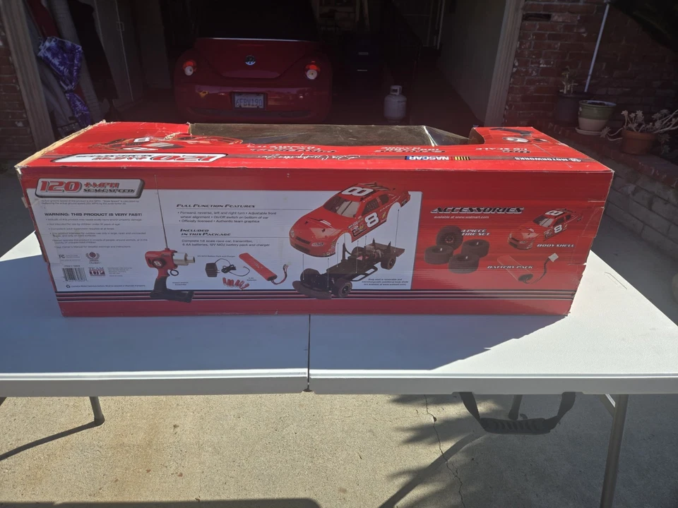 Motorworks 1.6 Scale Nascar Dale Earnheardt Red #8 Race Car Remote Control  - Image 2 of 4