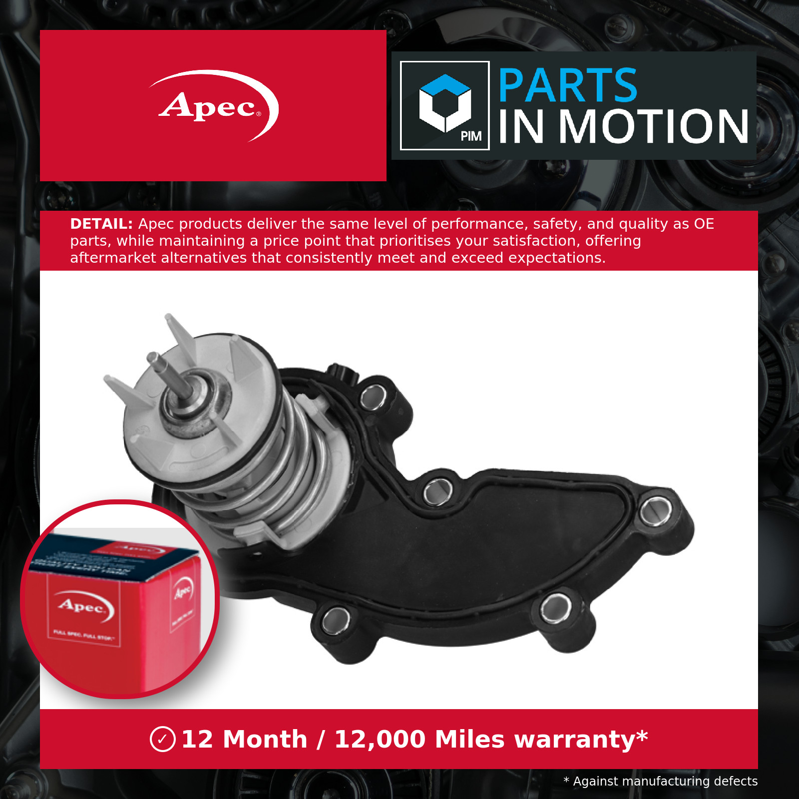Coolant Thermostat fits AUDI A7 4G 3.0 10 to 15 06E121111AD 06E121111AL Apec New