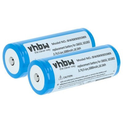 2x Akku für Ledlenser M6R MT14 5Ah