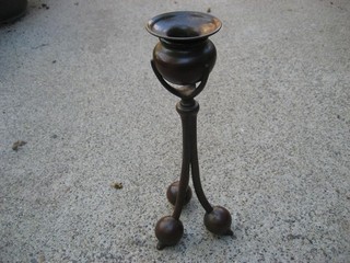 TIFFANY STUDIOS # 1202 ball foot candlestick