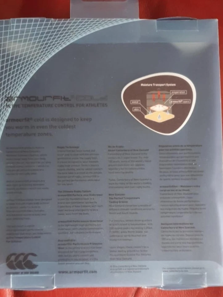 CANTERBURY - CCC- BASELAYER COLD - ARMOURFIT - LEGGINGS - BLACK - 3XL - Image 2 of 2