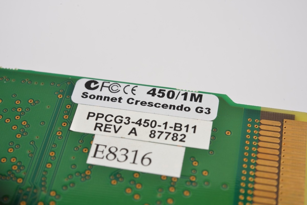 Sonnet Crescendo G3 450MHz 1MB PCI Upgrade Card – Power Mac 7300