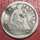 1854 Seated Liberty Half Dime. Free Shipping
