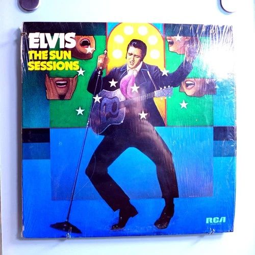 ELVIS PRESLEY~SUN SESSIONS~RARE ORIGINAL 1976 RCA MONO LP~IN SHRINK~STUNNING