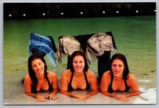 Florida FL~Mermaid Girls~Weeki Wachee Waterpark~c1960s UNUSED Amusement Postcard