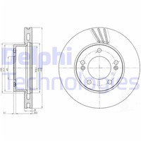 2X Delphi Bremsscheiben Vorne 300Mm BelÜFtet Passend FÜR Ssangyong Rexton
