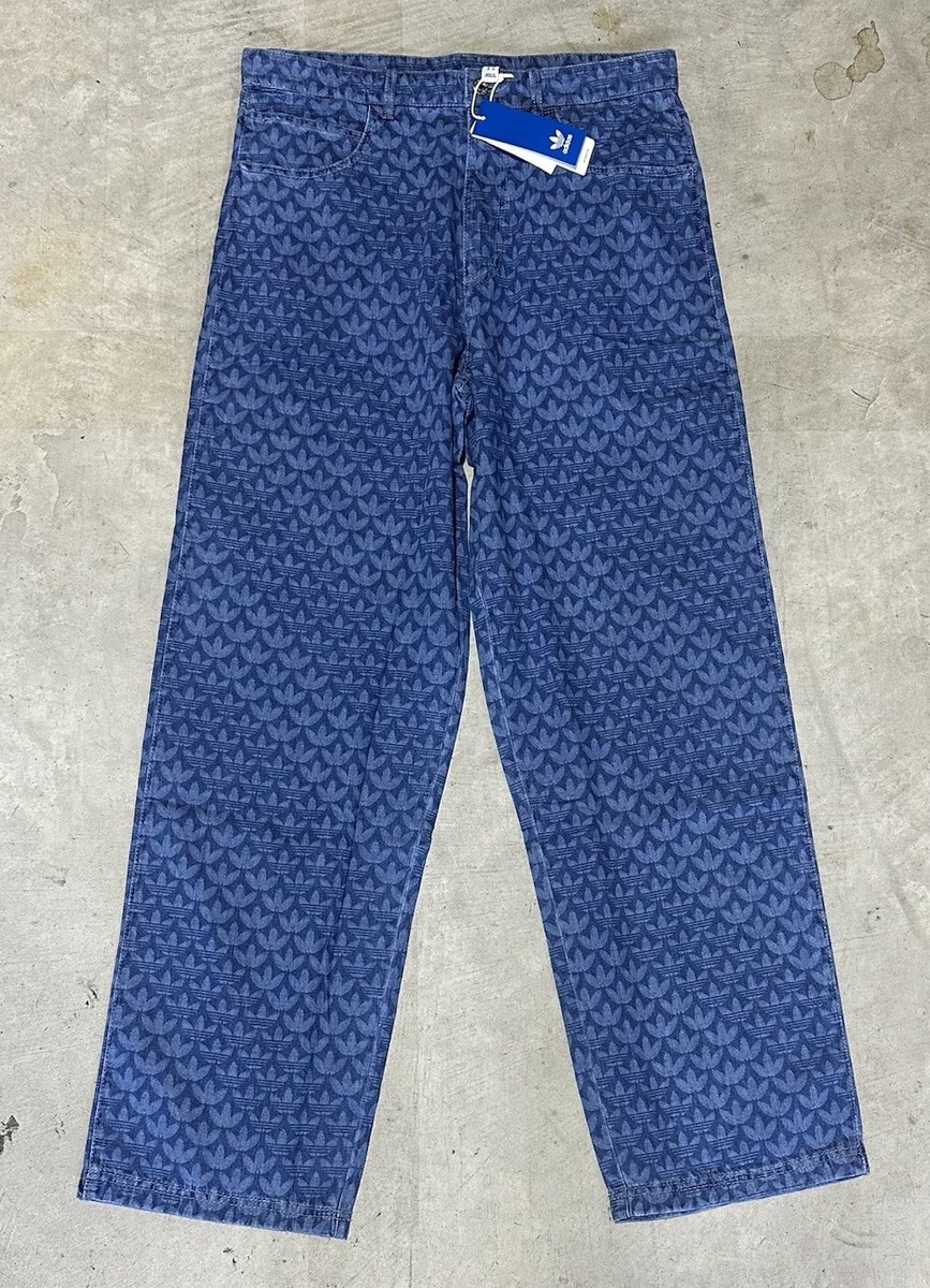 【極希少】adidas Originals M DENIM JEANS Adidas Originals Unisex Ivy Park Denim Track Pant Size Small