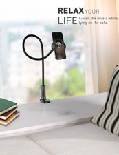 Supporto Cellulare A Collo D'Oca - Flessibile, Regolabile 360&deg;, Per Letto, Ufficio, Cucina