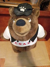 Vintage 1995 Cirelli Tiny Grizwald Coach Baseball Bear 20" Plush w/Card.