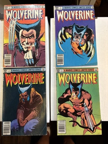 WOLVERINE VOL  #1 - #4 COMPLETE SERIES 1982 FRANK MILLER   GOOD/VERY GOOD