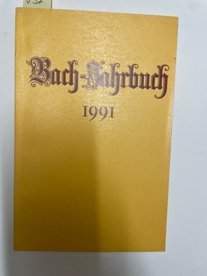Bach-Jahrbuch (Bachjahrbuch, Bach Jahrbuch) 1991