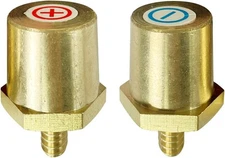 M6 Thread Male Brass Battery Terminal Charging Posts, M6 Battery Post Adapter