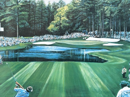 Sunday In Augusta Ted Hamlin Signed By Artist 1980 Palmer/Nicholas The Masters - Picture 4 of 20