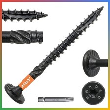 Wood Lag Screws 14 x 3 Black 54 Pcs Heavy Duty Structural Deck Timber