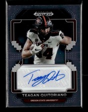 2022 Panini Prizm Draft Picks #RA-TQU Teagan Quitoriano Autographs