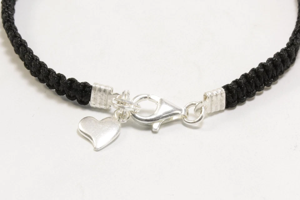 Inwaria Testate 925 Argento per Piatto Nastri 4 MM Bloccaggio Lamiere Cappucci, - Immagine 2 di 2