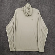 Simms Shirt Men L Large Gray Cor3 Long Sleeve Cowl Neck Pullover Fishing Outdoor