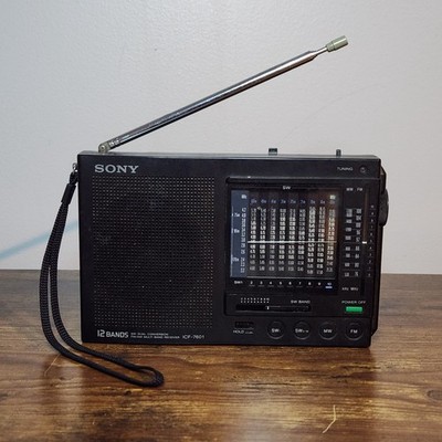 Sony ICF 7601 12 Band FM/AM Multi Band Portable Radio Receiver   Tested Working