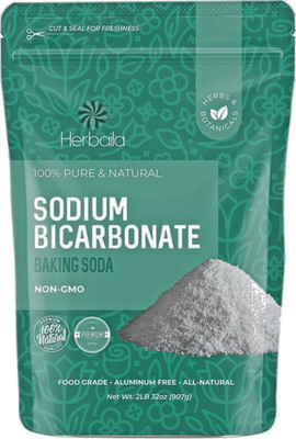 Sodium Bicarbonate 2lb, Baking Soda for Cleaning and Baking, Aluminum Free Bakin
