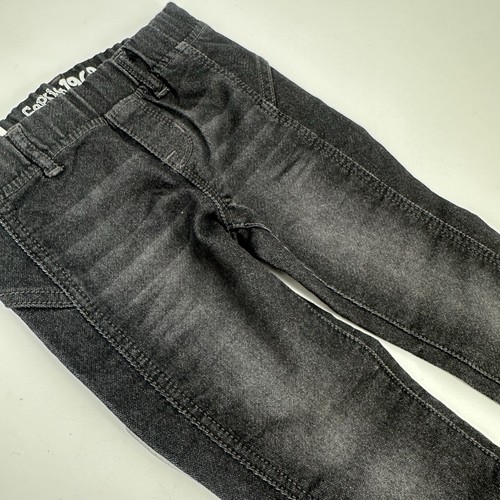 GAP Kids Legging Jean Girls Size 6 Elastic Waist Skinny Stretch Black Knit Denim - Picture 9 of 11