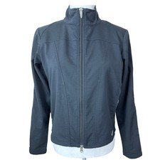 Nike Sphere Dry Women's Black Jacket Size Small 4/6 Full Zip Mesh Shoulders