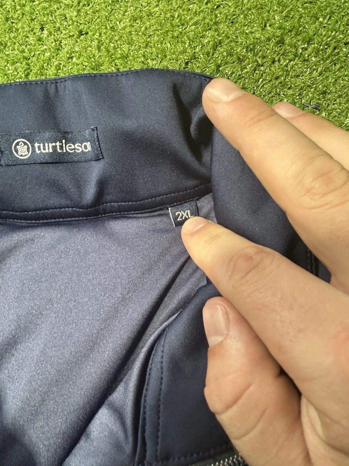 Turtleson Fusion Vest Mens 2XL Blue Quilted Full Zip Golf Insulated Outdoor - product detail image 3