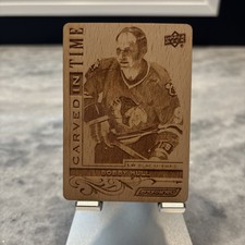 Bobby Hull - 2025-26 Upper Deck Engrained Icons Carved in Time - Blackhawks