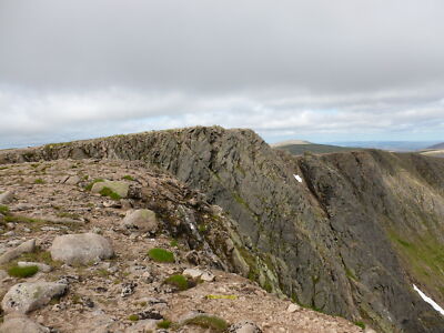 Photo 12x8 Munro Summit cliffs Braeriach  c2015
