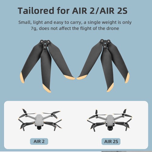 3-Blades DJI Mavic Air 2/2S RC Drone Propeller Replacement Low Noise Props Wings - Picture 8 of 17