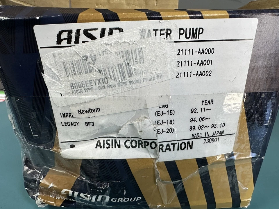 For Subaru Baja Forester Impreza Legacy Outback Engine Water Pump Aisin WPF002 - Image 3 of 4