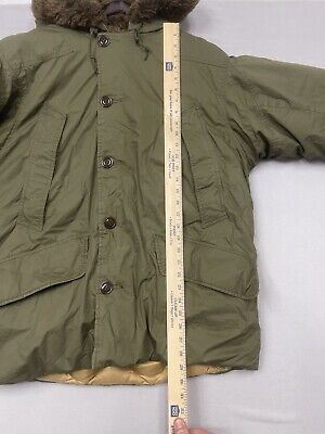 Eddie Bauer B-9 3155 Hooded Military Parka Coat Men's L SZ Eddie Bauer B-9 3155 Hooded Military Parka Coat Men's L SZ