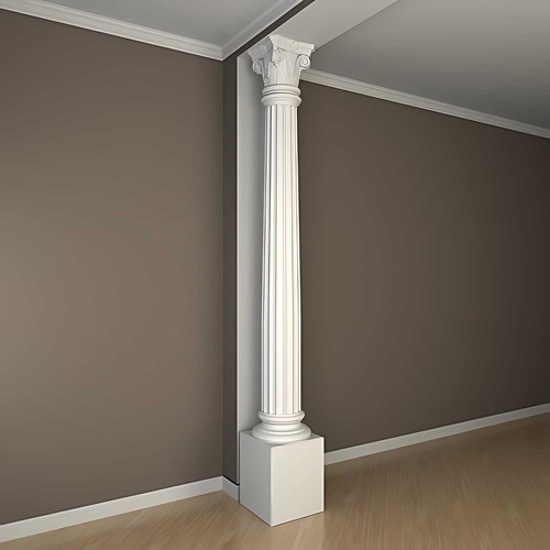 PROFHOME 111001 Vollsäulen Kapitell Säule Zierelement Stuckdekor - Imagen 3 de 6