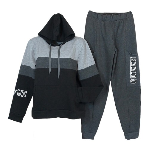 Tuta palestra sport e casa Donna in cotone con cappuccio Character SP303  grigio | eBay