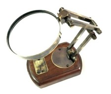 Maritime Nautical Brass Map Reader Magnifying Glass Vintage Desk Magnifier Lens