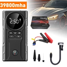 Tire Inflator Portable Air Compressor 39800mAh Car Jump Starter 12V Car Battery