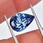 Flawless D Block Tanzanite 4 Cts. Blue Pear Cut Certified Loose Natural Gemstone