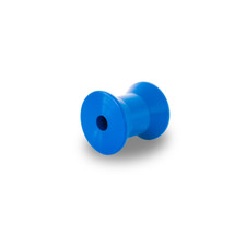 4 inch x 70mm dia  HDPE Polyethylene Cotton Reel Roller - Blue
