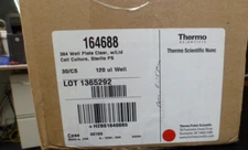 Thermo Fisher Scientific 164688 384 Well Plate Clear w/Lid Cell Culture Sterile
