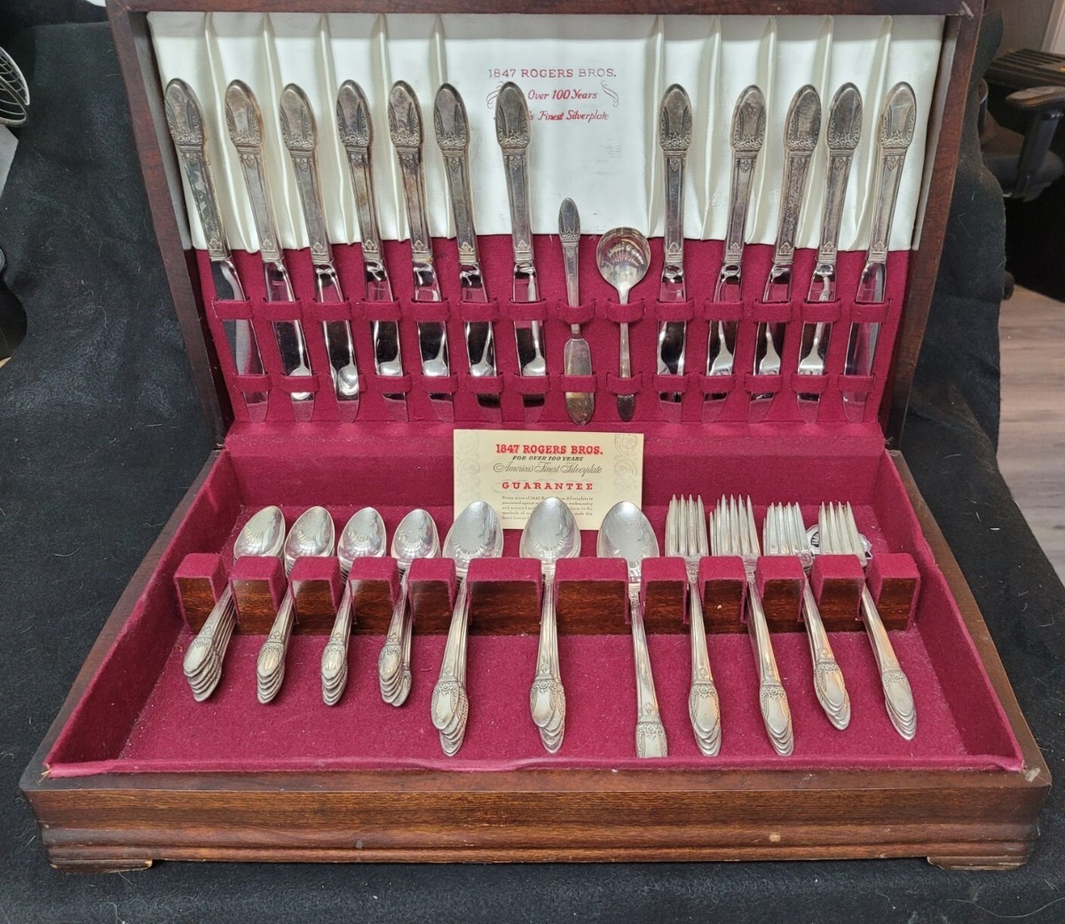 【Rogers Bros】 First Love ディナーセット 4名用24本 Vintage 1847 Rogers Bros First Love,1937, Service for 12, 76 Pcs