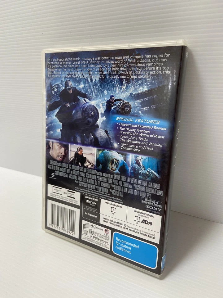 Sacerdote (DVD, 2011) Vampiros Post-Apocalípticos - Región 4 Foto 2 de 4